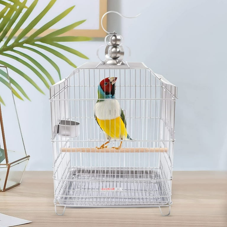 Miumaeov Bird Cage Hanging Bird Cage Parakeet Cage Accessories