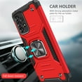 thumbnail image 7 of FIEWESEY for Samsung Galaxy A73 5G Phone Case Military Grade Drop Rugged Cover Anti-Scratch Protective 360° Rotate Kickstand Sturdy Shockproof Phone Cover for Samsung Galaxy A73 5G(Red), 7 of 7