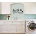 thumbnail image 2 of Laundry Sorting Out Life One Load at a Time Vinyl Lettering Wall Decal Sticker Laundry Room Decals Quotes - Size: 16"H x 38"L - Color: Black, 2 of 6