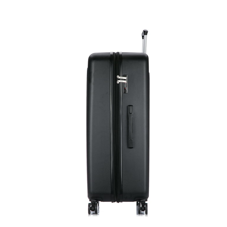 DUKAP Crypto 32 Hardside Lightweight Luggage with Spinner Wheels, Handle  and Trolley, Black - Walmart.com