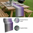 thumbnail image 5 of Purple Gray Table Runner - 72 Inch Long, Kitchen Dining Table Runner Dresser Scarves, Vintage Rustic Abstract Striped Wooden Grain Farmhouse Decor for Coffee Tables Wedding Party Banquet, 5 of 8