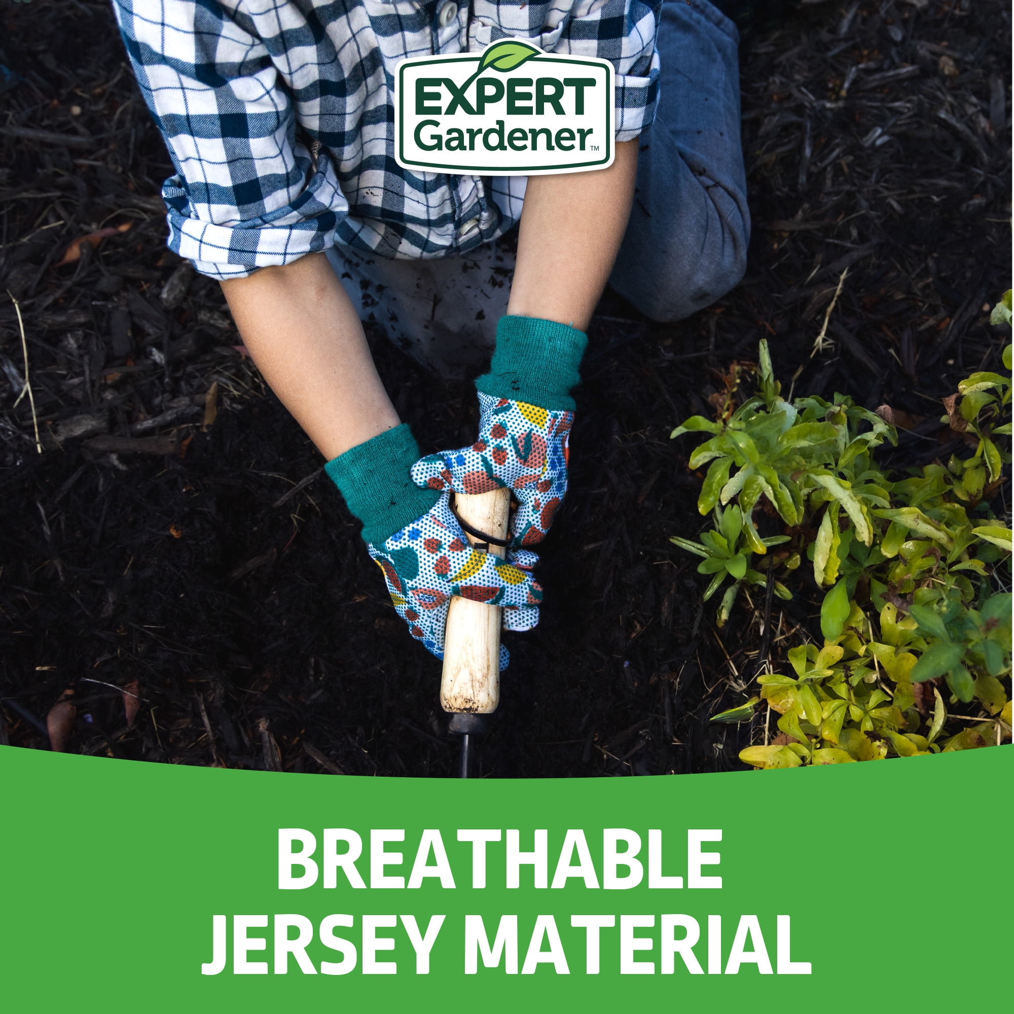 Expert Gardener Kids Jersey Gardening Gloves