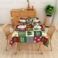 thumbnail image 5 of Lfeey Christmas Tablecloth 60x102 Inch, Xmas Wipeable Table Covers for Party Dinner Home, 5 of 5