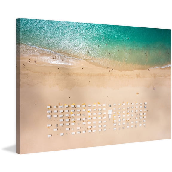 "Beach Goers" Painting Print on Wrapped Canvas