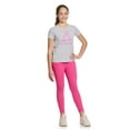 thumbnail image 4 of Reebok Girl's Athletic Solid 7/8 Core Legging, Sizes 4-18, 4 of 6