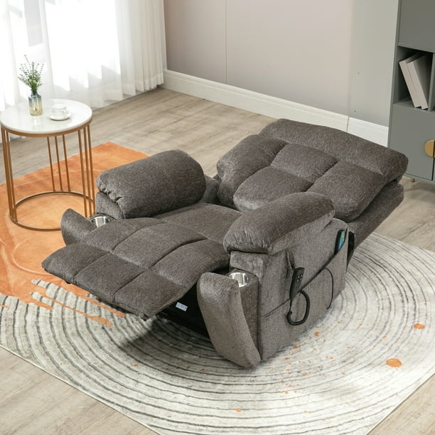 JUUXO Oversized Recliner Chair Lay Flat 71" Length, Large Power Lift