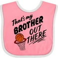 thumbnail image 3 of Inktastic That's My Brother out There Basketball Boys or Girls Baby Bib, 3 of 4