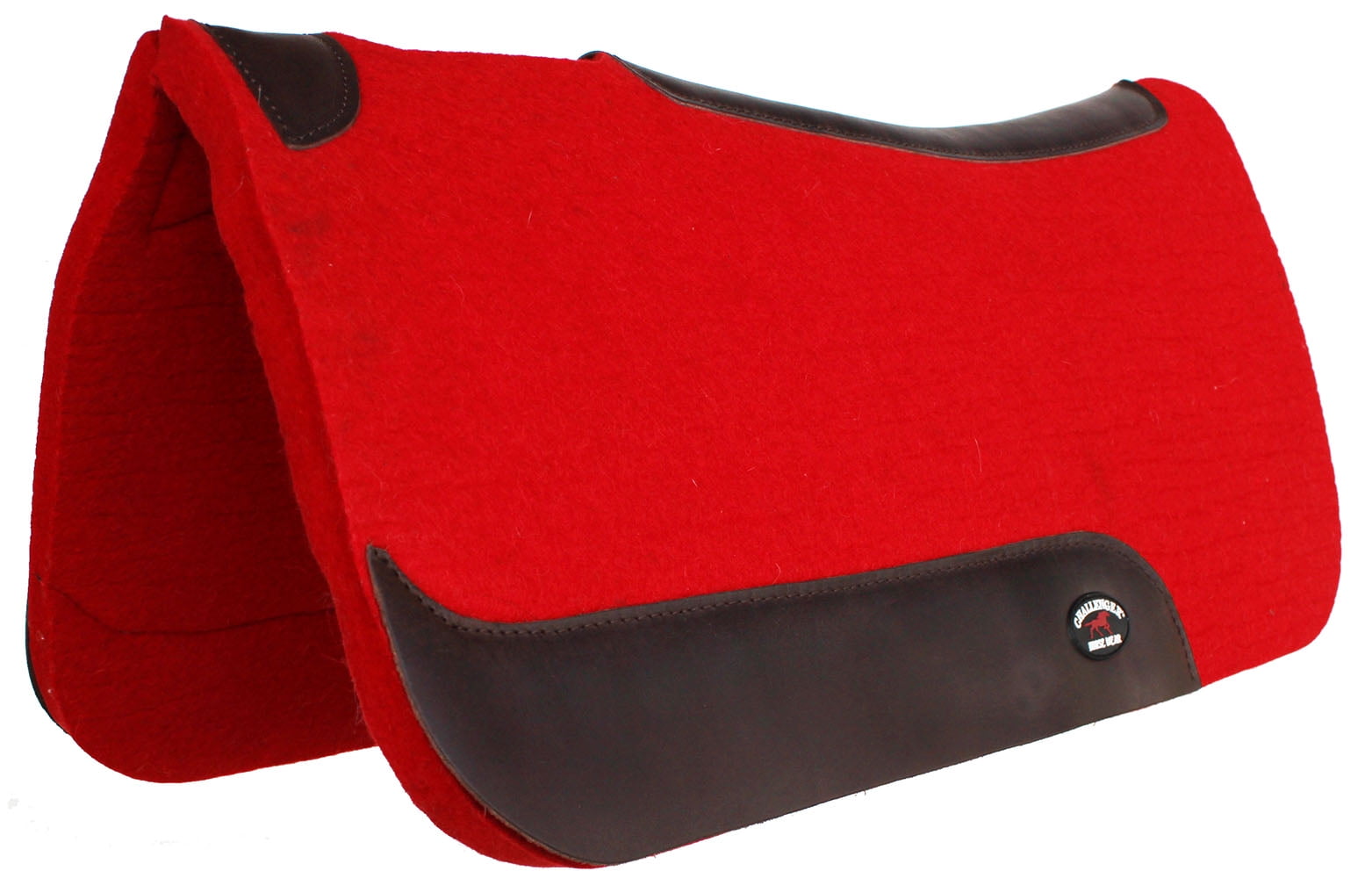 1" Thick Horse SADDLE PAD Western Contoured Wool Felt Moisture Wicking