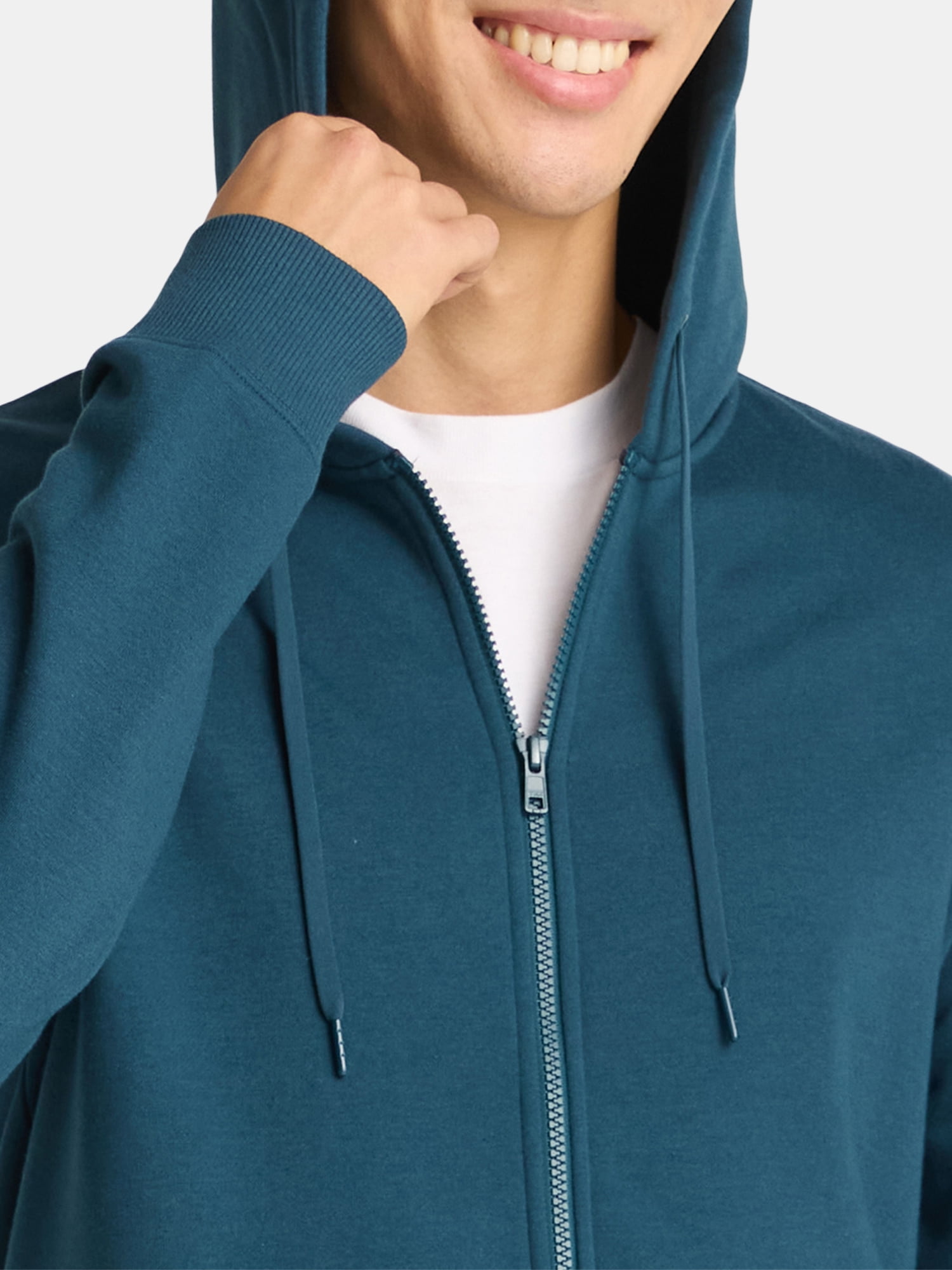 Athletic Works Men's and Big Men's Fleece Zip Hoodie Sweatshirt, Size S-3XL