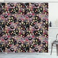 thumbnail image 1 of Ambesonne Owls Shower Curtain, Crazy Birds Tasty Cupcakes, 69"Wx84"L, Multicolor, 1 of 3