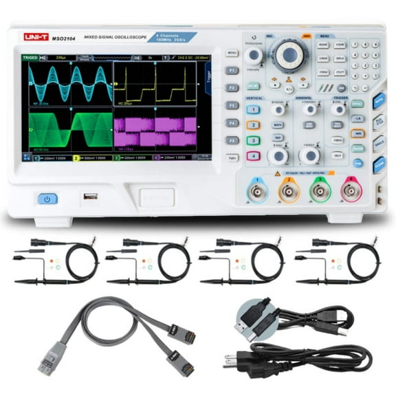 UNI-T MSO2202-S 200MHz 2 16Ch MSO Digital Oscilloscope with Signal Generator
