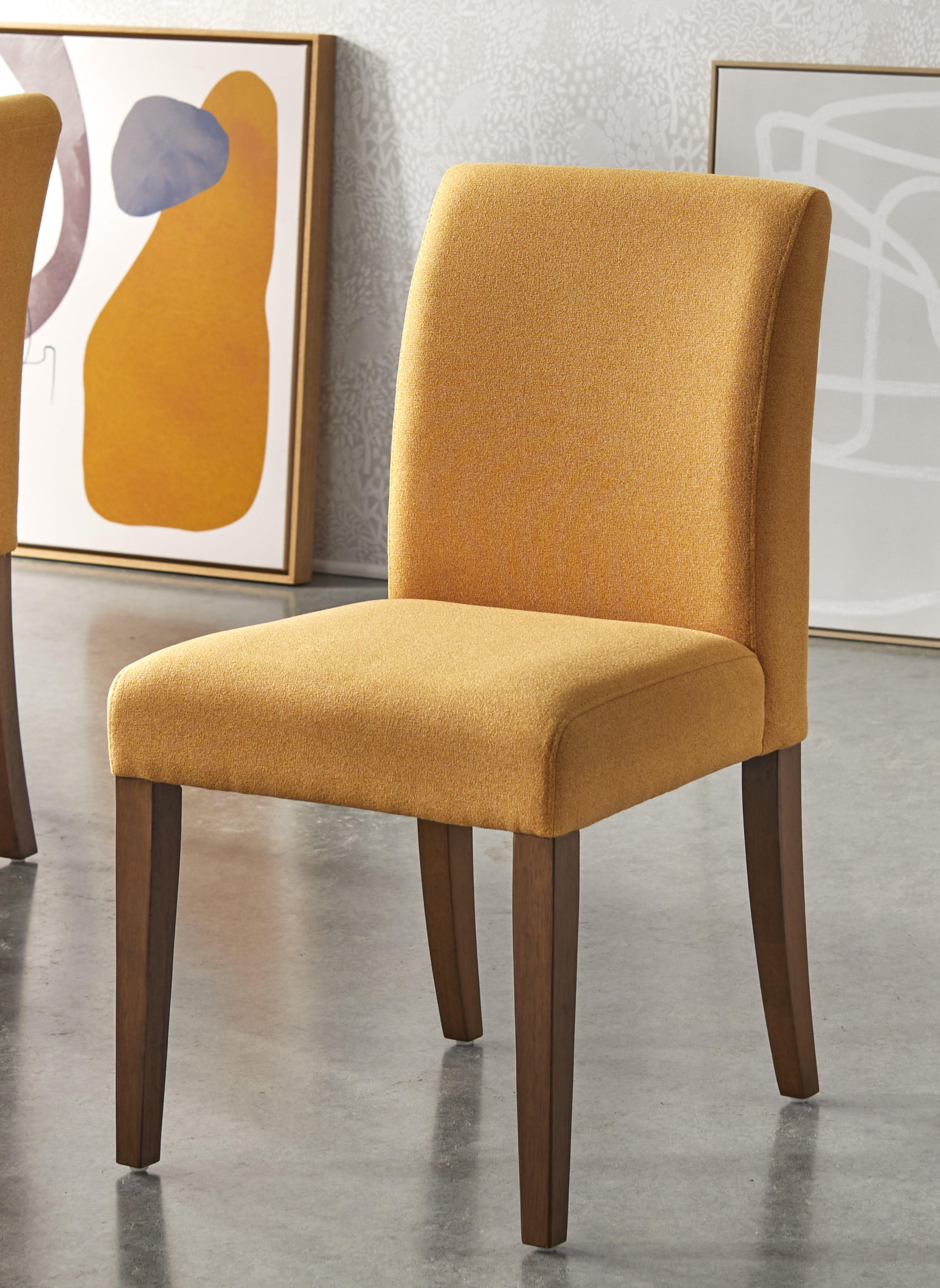 TMS Eliana Dining Chair, Set of 2, Sunflower Yellow
