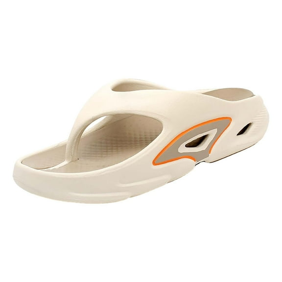 XIMIN Orthopedic Sandals for Women Arch Support Recovery Flip Flops with Thick Soles Pillow Soft Summer Beach Shoes for Women Men Indoor Outdoor (8, Sky Blue)