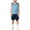 A290-Dark Blue, variant on UAYOTSE Boys Comfortable and Breathable Short Sleeve Shorts Set Quick Drying Sportswear Youth Basketball Suit 18 24 Months 2T 3T 7T Summer Outfit,Sizes 9-10 Years
