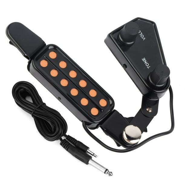 Pastilla Magnética Jadeshay para Guitarra Acústica 12 Orificios Negro
