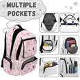 thumbnail image 6 of Aplkyhs Pink Cat Claw Backpack for Age 9-18 17 Inch Large Capacity School Bag Lightweight Durable Bookbag for Students Travel, 6 of 7