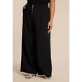 thumbnail image 2 of ELOQUII Women's Plus Size Wide Leg Trouser With Zipper Detail, 2 of 3