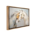 thumbnail image 4 of Stupell Industries Grey Horse Hugs Animals & Insects Painting Brown Floater Framed Canvas Art Print Wall Art, 21 x 17, 4 of 10