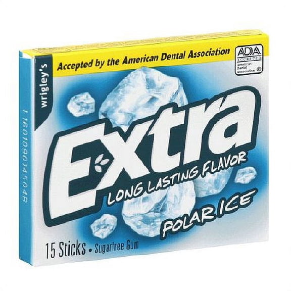 Extra Sugarfree Gum Polar Ice 15.0 ea Pack of 2