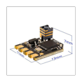 thumbnail image 4 of Para ELRS Receptor RP2 Baja Latencia Alta Frecuencia de ActualizacióN Miniatura PequeñO Volumen ESP8285 RF Chip SX12801MLTRT, 4 of 6