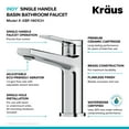 thumbnail image 4 of Indy™ Single Handle Bathroom Faucet in Spot Free Stainless Steel/Matte Black and Pop Up Drain with Overflow, 4 of 7
