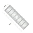 thumbnail image 3 of ZHZFKQ 2026 New 2 Pcs 8*30Cm Door Vent Two Sided Ventilation Cover Door Air Vent Aluminum Exterior Vent Two Sided Door Louver Vent Door Grille Vent Overflow Ventilation Grill Wall Vent for Side Wall, 3 of 6