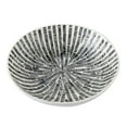 thumbnail image 2 of A & B Home Contemporary Round Capiz Bowl With Black And White Finish 48751, 2 of 7