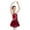 Red, variant on Aislor Kids Girls Sleeveless Figure Ice Roller Skating Ballet Tutu Dress Competition Dance Costume Size 6-16 Green 12