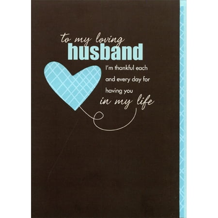 Recycle Every Day Recycled Paper Greetings Thankful Each And Every Day : Die Cut Heart Father's Day Card for Husband ()