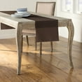 thumbnail image 2 of LA Linen Polyester Poplin Table Runner 14 by 108-Inch, Brown, 2 of 2