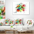 thumbnail image 4 of Designart Summer Flowers in Different Colors - Floral Throw Pillow - 16x16, 4 of 5