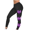 thumbnail image 3 of Funny Football Printed Yoga Pants for Women 2024 Trendy Game Day Leggings Casual Seamless Daily Outing Beach Trousers for Fall, 3 of 5
