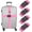Pink, variant on Luggage Straps with Combination Lock Adjustable Suitcase Belt Strap for Briefcase Backpack Travel, Dark Blue, Pack of 4 Blue -