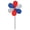 12-inch Patriot, variant on In the Breeze 2736 — 10-inch Neon Fusion Garden Spinner — 6-Petal Flower Wind Spinner 10" W x 21" H
