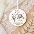 thumbnail image 3 of [ Message me the custom infor] Valentine's Day Ornament, Our First Valentine's Day As A Engaged, Personalized Couple Gift, Bride Groom Keepsake, Gift For Him, Gift for Her, 3 of 5
