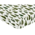 thumbnail image 2 of Sweet Jojo Designs Woodland Pine Tree Green Fitted Crib Sheet, 2 of 6
