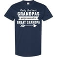 thumbnail image 3 of Inktastic Only the Best Grandpas Get Promoted to Great Grandpa T-Shirt, 3 of 5