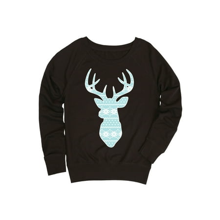Deer Winter Sweater Snowflake Pattern Antlers Cold Weather (Best Cold Weather Clothing)