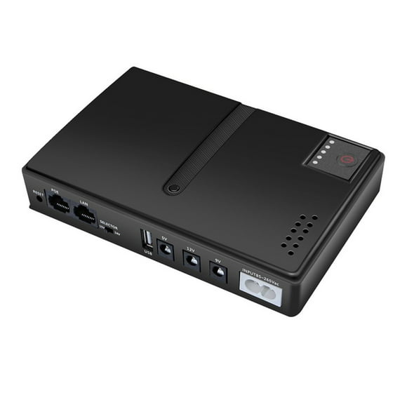 UPS Battery Backup, Standby UPS 15V 24V POE 5V 9V 12V USB 18W Output Backup Battery Power Supply, UPS Uninterrupted Power Supply for Router, Modem, Security Camera