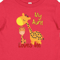 thumbnail image 4 of Inktastic My Aunt Loves Me Giraffe Boys or Girls Baby T-Shirt, 4 of 5