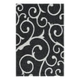thumbnail image 3 of Unique Loom Decatur Collection Area Rug - Scroll (2' 2" x 3' 1" Rectangle Black/Ivory), 3 of 7