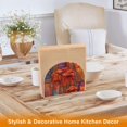 thumbnail image 5 of Red Gifts Pattern Thick U Shape Acrylic Napkin Holder Non Slip Space Saving for Kitchen, 5 of 9