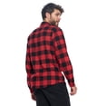 thumbnail image 3 of Ashford & Brooks Mens Flannel Button Down Plaid Long Sleeve Casual Shirt, 3 of 5