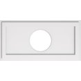 thumbnail image 1 of Ekena Millwork CMP26X13RE-07000 7 in. ID x 9 in. Rectangle Architectural Grade Médaillon de Plafond Contemporain PVC, 1 of 4