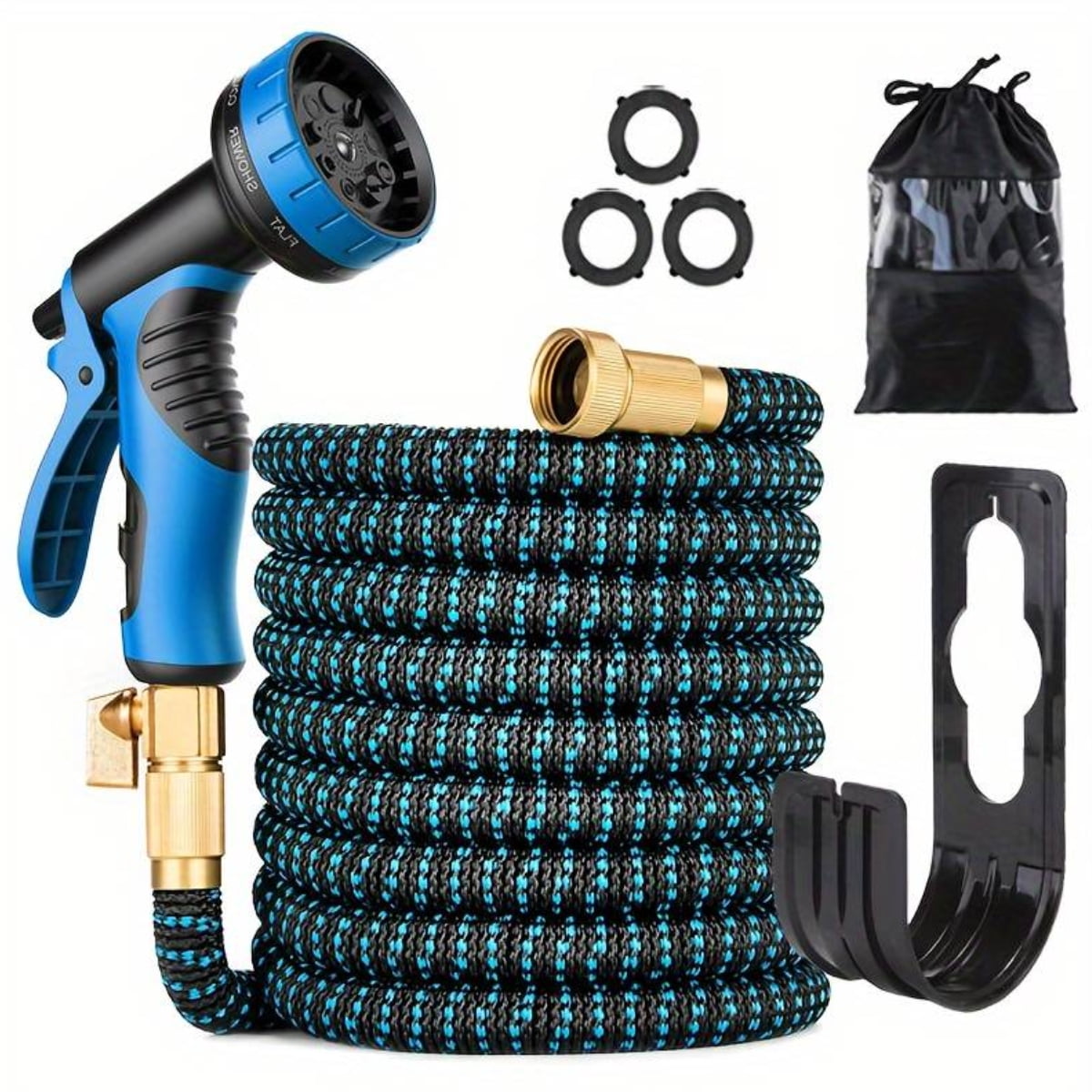 Garden Hose 100ft Kink-Free for Outdoor Water Hose Upgraded Leakproof Lightweight No-Kink 100ft Garden Hose