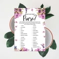 thumbnail image 6 of Inkdotpot FloralWedding Shower Bachelorette Party Bulk ActivityGameCardsWhats In Your Purse Bridal ShowerGame 50-Pack, 6 of 7