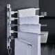 thumbnail image 5 of Toallero Perchero de acero inoxidable sin perforaciones Perchero de almacenamiento para baño Toallero plegable giratorio Artefacto de varias varillas, 5 of 5