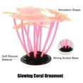 thumbnail image 4 of Soft Silicone Glowing Aquarium Mushroom Coral Aquatic Artificial Coral for Fish Tank Decoration Pink, 4 of 7