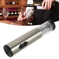 thumbnail image 4 of Wine Bottle Opener, Silver Portable Electric Battery Powered Wine Opener with LED Light for Camping for Anniversary, 4 of 7