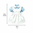 thumbnail image 2 of Christmas Porch Goose Outfit with Light Blue Short Sleeve Dress and White Apron, Holiday Yard Goose Clothing for Front Porch and Lawn, 1 Piece, 2 of 6